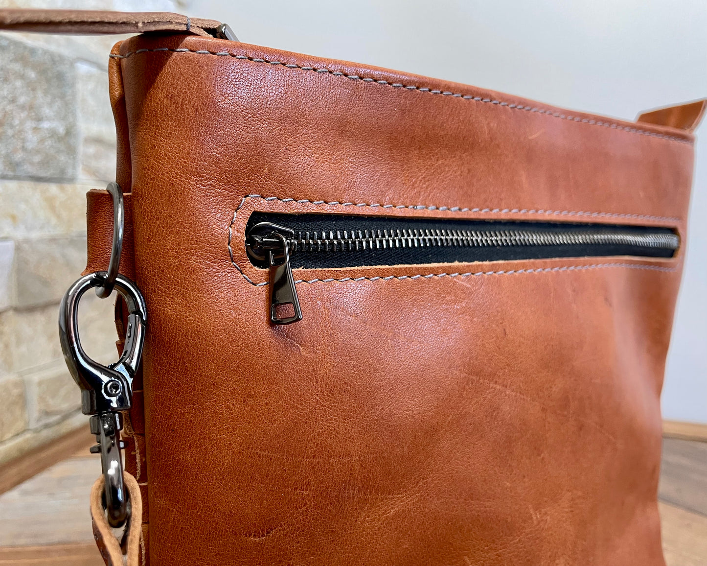 Woven Shoulder English Tan
