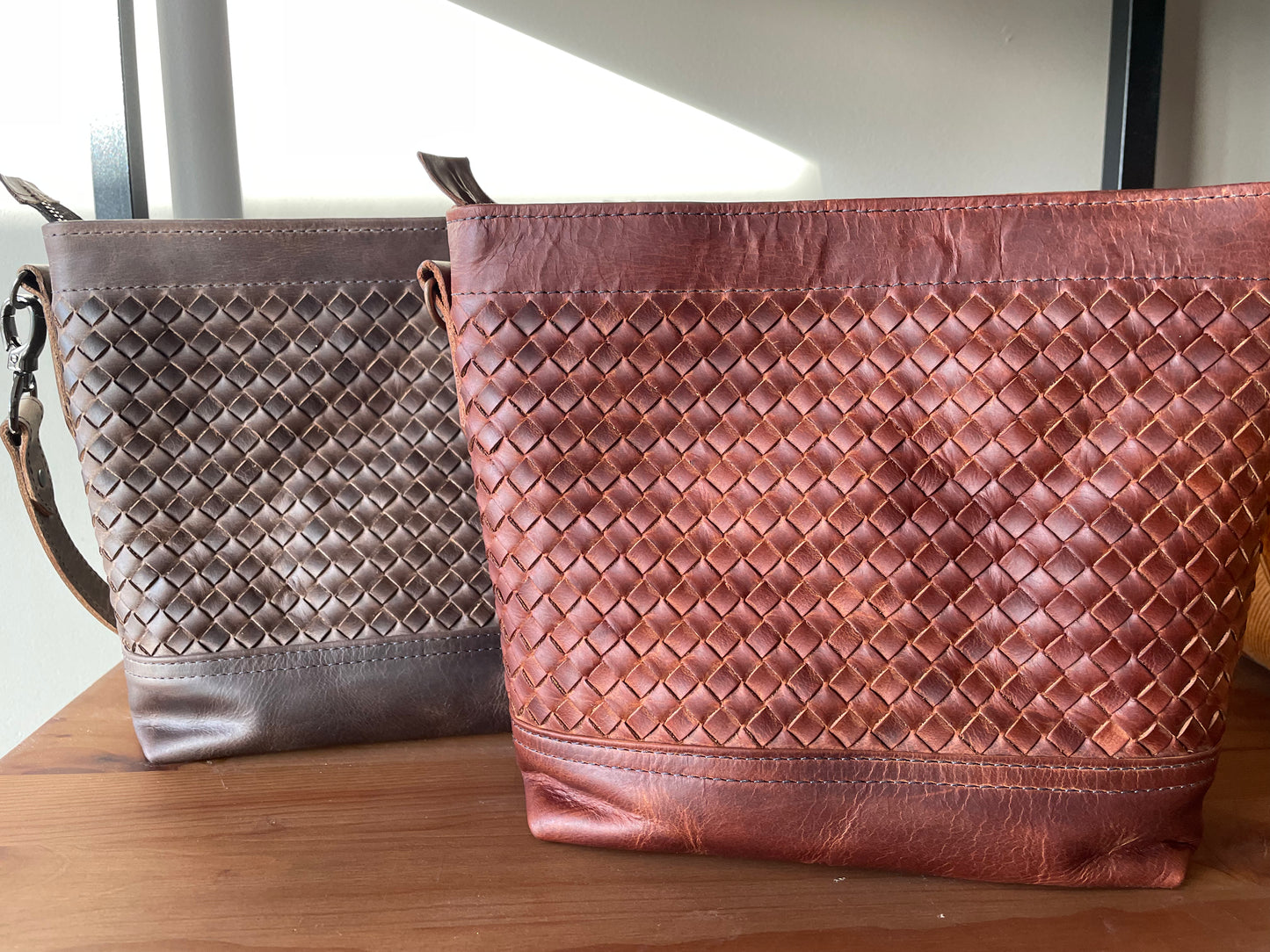 Woven Shoulder Bag Piombo