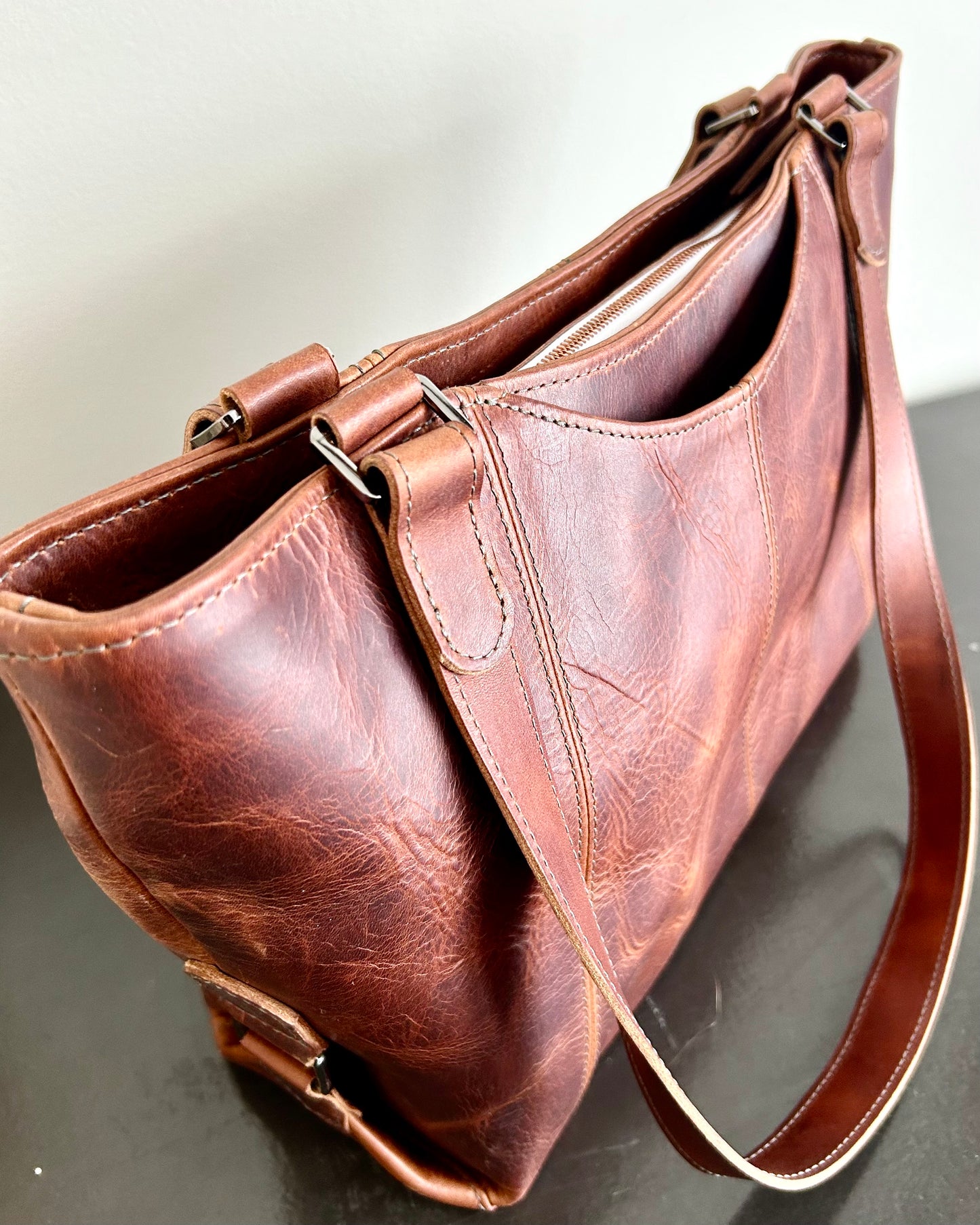 Cognac handbag