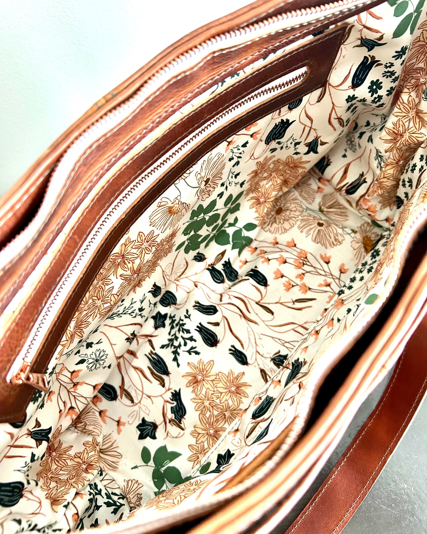 Cognac handbag