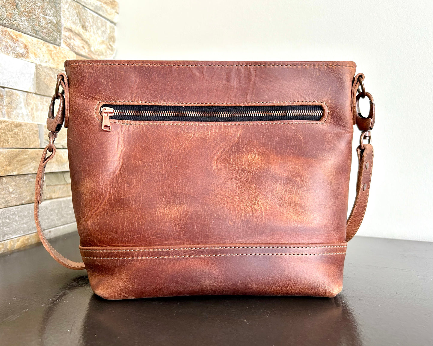 Woven Shoulder Bag Cuoio