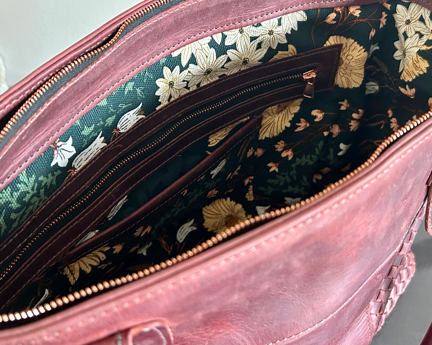 Woven large slouchy handbag Sienna