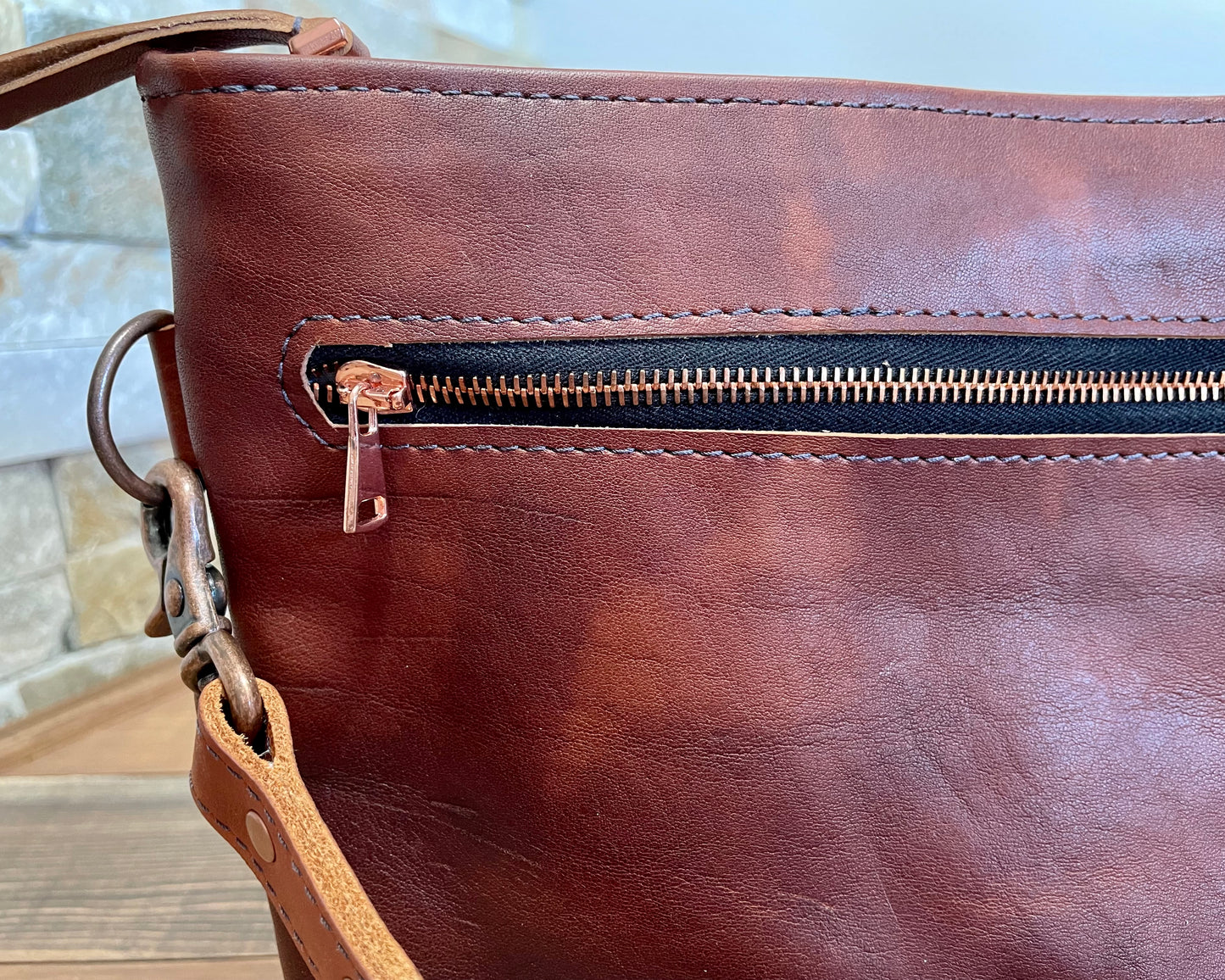 Woven Shoulder Bag Bourbon