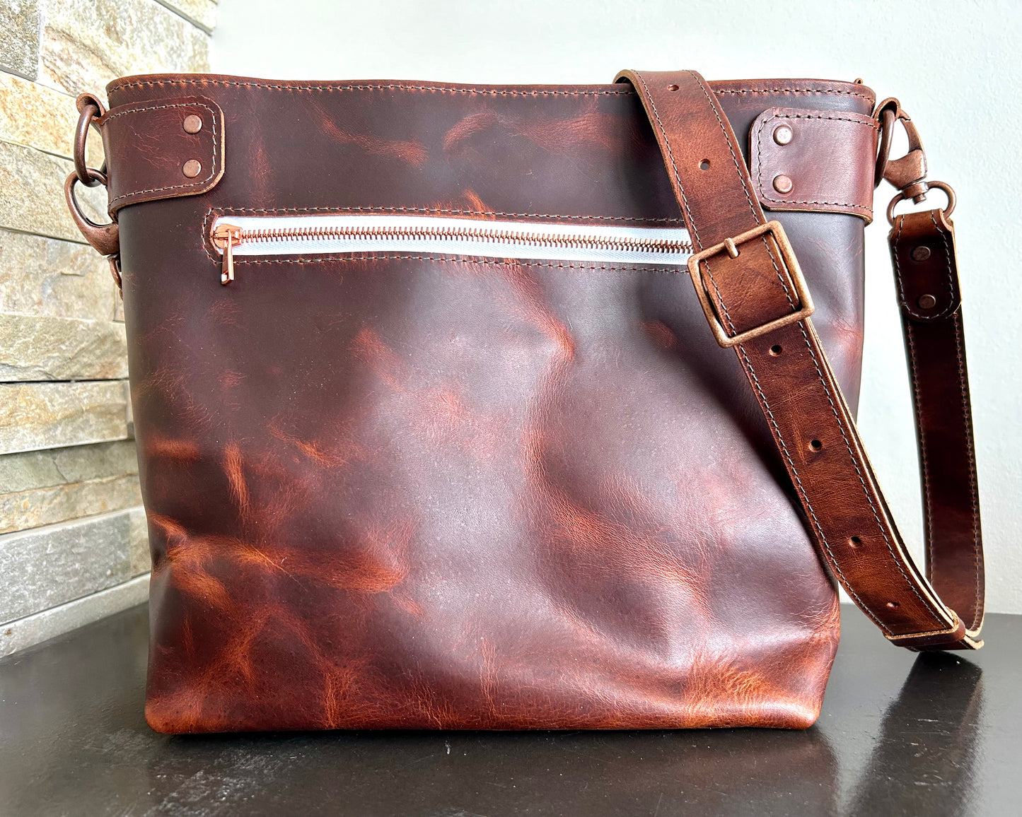 Cognac Shoulder Bag