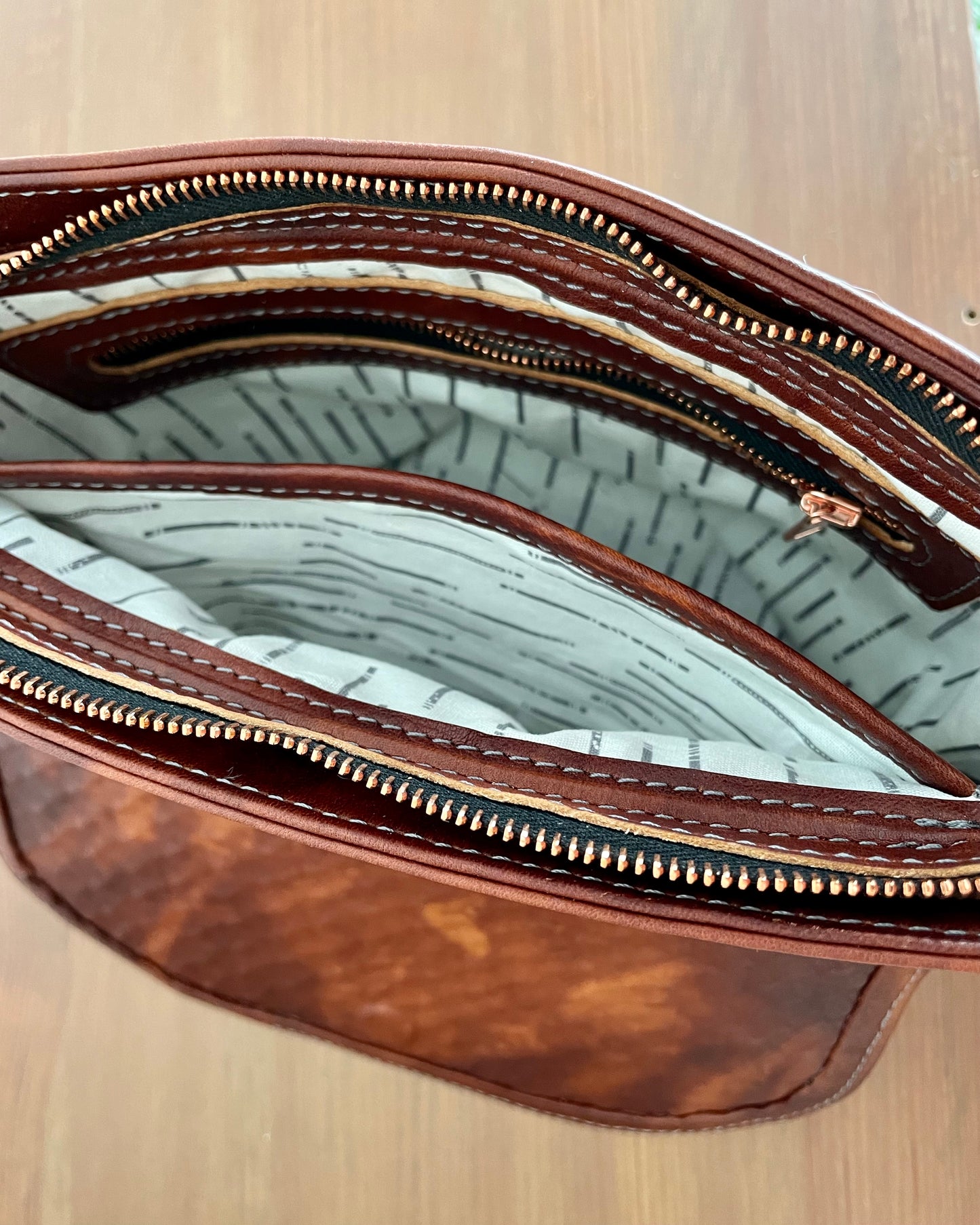 Small Handbag Scorched Bourbon