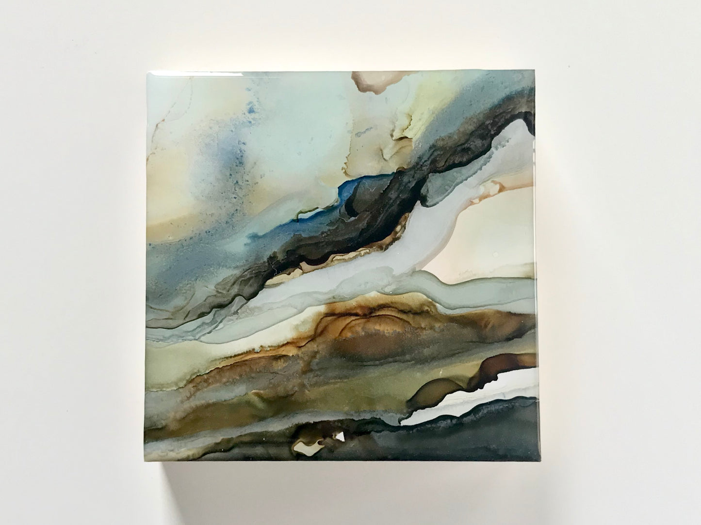 Individual Alcohol Ink Panels 4" x 4"