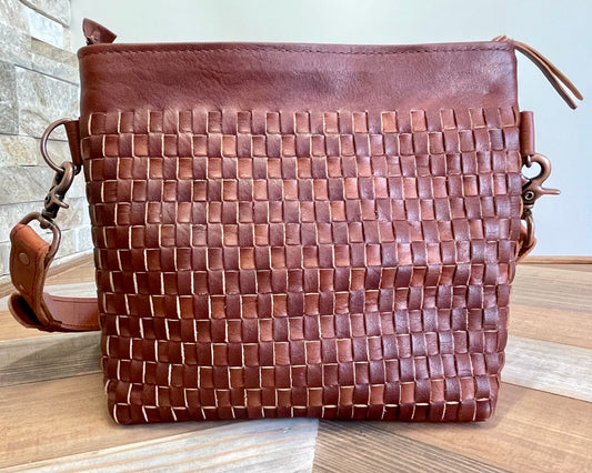 Woven Shoulder Bag Bourbon