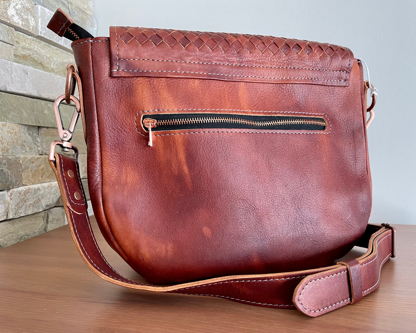 Rounded Handbag Scorched Bourbon