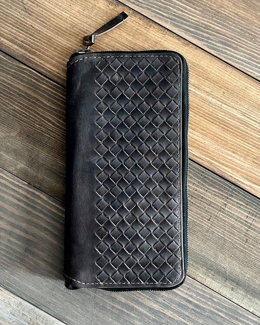 Zippered Wallet in Piombo