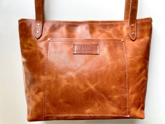 English Tan Tote