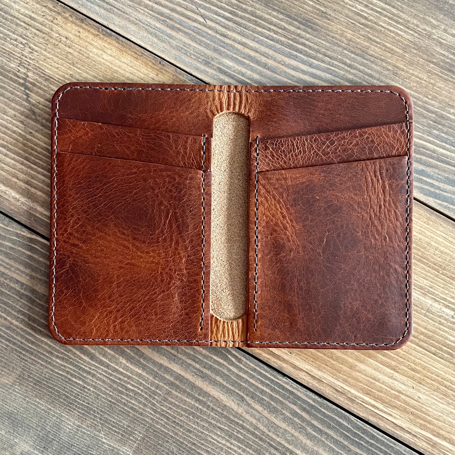 Double Card Holder Cognac